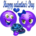 download Happy Valentine Smiley Emoticon clipart image with 225 hue color