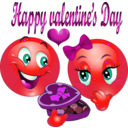 download Happy Valentine Smiley Emoticon clipart image with 315 hue color