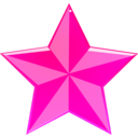 download Star clipart image with 270 hue color