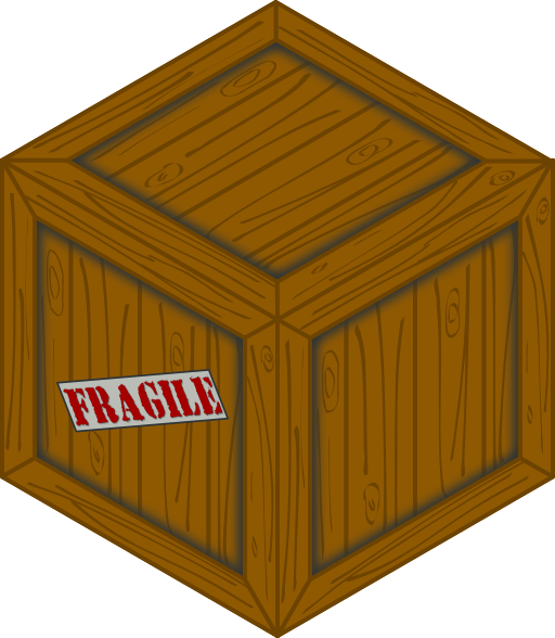 Isometric Wooden Crate