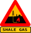 Warning Shale Gas With Text