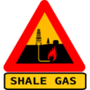 Warning Shale Gas With Text