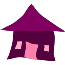 download A Simple Hut Home clipart image with 315 hue color
