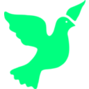 download Peace Dove clipart image with 270 hue color
