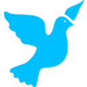 download Peace Dove clipart image with 315 hue color