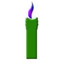 download A Blue Color Candle clipart image with 225 hue color