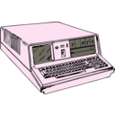 download 70s Era Portable Computer clipart image with 270 hue color