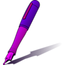download Pen clipart image with 270 hue color