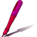 download Pen clipart image with 315 hue color