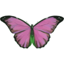 download Morpho Menelaus clipart image with 90 hue color