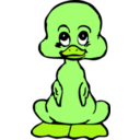 download Baby Duck clipart image with 45 hue color