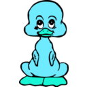 download Baby Duck clipart image with 135 hue color