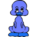download Baby Duck clipart image with 180 hue color