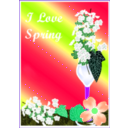 download I Love Spring2 clipart image with 45 hue color