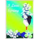 download I Love Spring2 clipart image with 135 hue color
