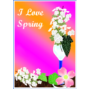 download I Love Spring2 clipart image with 0 hue color