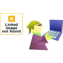download Computer Geek clipart image with 45 hue color