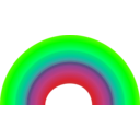 download Rainbow clipart image with 90 hue color