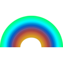 download Rainbow clipart image with 135 hue color