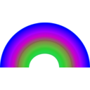 download Rainbow clipart image with 225 hue color