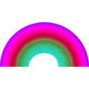 download Rainbow clipart image with 270 hue color