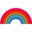 download Rainbow clipart image with 315 hue color