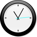 download Modern Clock Chris Kemps 01 clipart image with 180 hue color
