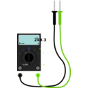 download Digital Multimeter With Leads clipart image with 90 hue color