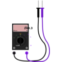 download Digital Multimeter With Leads clipart image with 270 hue color