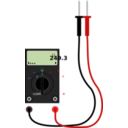 download Digital Multimeter With Leads clipart image with 0 hue color