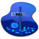 download Fall Landscape clipart image with 180 hue color