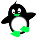 download Little Funny Penguin clipart image with 90 hue color