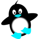 download Little Funny Penguin clipart image with 135 hue color