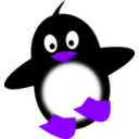 download Little Funny Penguin clipart image with 225 hue color