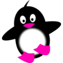 download Little Funny Penguin clipart image with 270 hue color