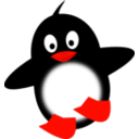 download Little Funny Penguin clipart image with 315 hue color