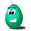 download Green Comic Egg clipart image with 45 hue color