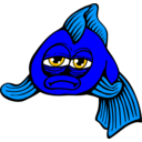 download Fish clipart image with 180 hue color