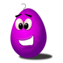 download Green Comic Egg clipart image with 180 hue color