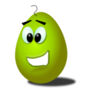 download Green Comic Egg clipart image with 315 hue color