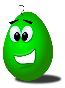Green Comic Egg