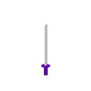 download Sword clipart image with 225 hue color