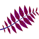 download Pinnate Leaf clipart image with 225 hue color