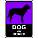download Dog On Board clipart image with 225 hue color