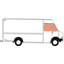 download Box Truck clipart image with 180 hue color