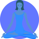 download Meditating Buddhist clipart image with 180 hue color