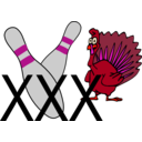 download Bowling Turkey clipart image with 315 hue color