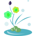 download Flowers clipart image with 90 hue color