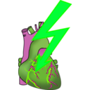 download Heart Attack clipart image with 90 hue color