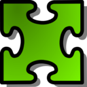 download Red Jigsaw Piece 03 clipart image with 90 hue color